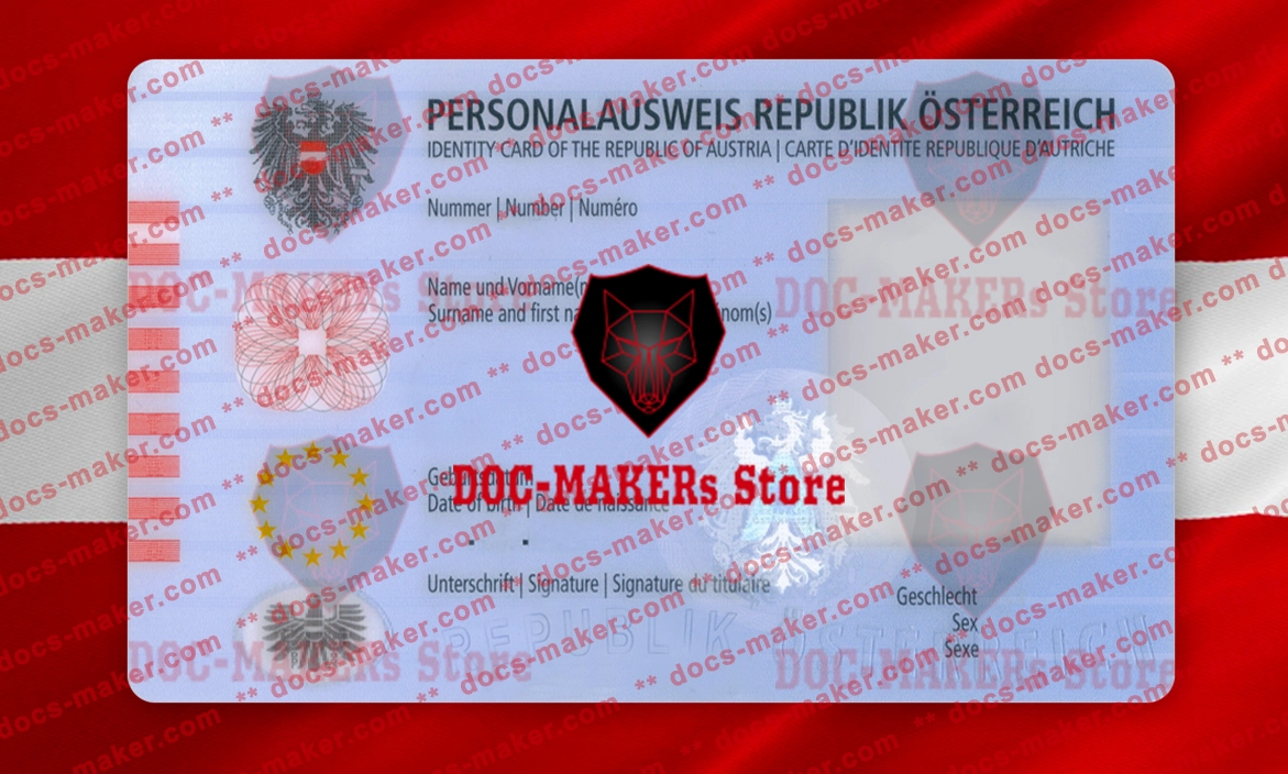 Austria ID Card – PSD Template